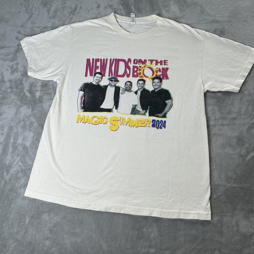 New Kids on the Block Tour Main Event 2024 Concert T Shirt Men's SZ L
